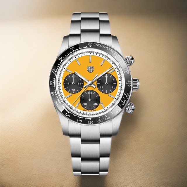 RollsTimi Chronograph, Quarz, Edelstahl, Saphirglas, Herren - Bild 1