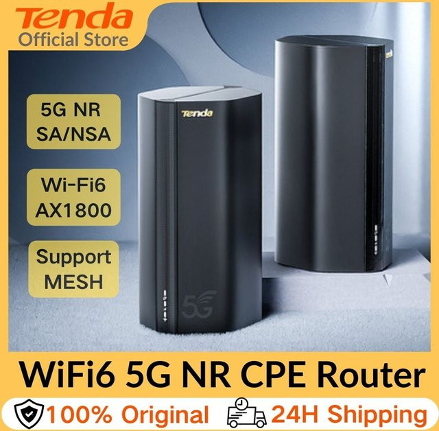 Tenda 5G Wi-Fi 6 Router AX3000 Dual-Band Mesh-WLAN-Hotspot mit 5G/4G/3G Multi-Modus und 2,4GHz/5GHz Unterstützung - Bild 1