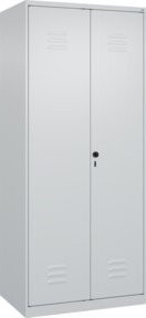 C+P Spind Classic PLUS Schwarz-Weiß mit 2 Abteilen und Sicherheits-Drehriegel, B/T/H: 80 x 50 x 185 cm - Bild 1