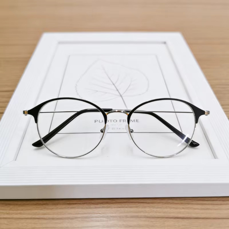 ERIKOLE Korrektionsbrille, Rund, Metall, Unisex, Blaulichtfilter - Bild 2