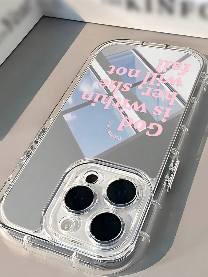Blessing Mirror Film stoßfeste schützende Handyhülle für iPhone 16, 16 Pro, 16 Pro Max, 15, 14, 13, 12, 11 in Transparent - Bild 3