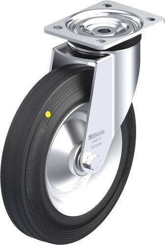 Blickle Lenkrolle L-V 252R-3-EL in Schwarz und Grau aus Stahl mit einem Rad-Durchmesser von 250 mm und einer Tragfähigkeit von maximal 295 kg - Bild 1