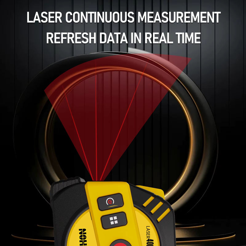 Nohawk 2-in-1 Laser-Entfernungsmesser und Maßband in Gelb mit 5m Reichweite - Bild 3