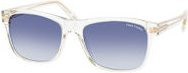 Tom Ford FT 0698 Sonnenbrille, Quadratisch, Herren, Vollrand, Transparent, Blau, Kunststoff - Bild 1