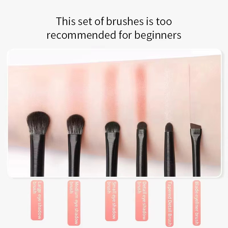 Facia 6-teiliges Augen-Make-up-Pinsel-Set - Bild 2
