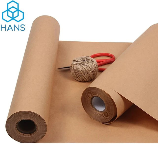 Braunes Kraftpapier aus 100 % recyceltem Material zum Verpacken von Geschenken und für den Umzug - Bild 1