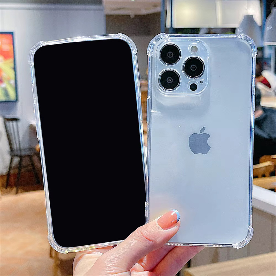 Caynes Transparente Silikon-Handyhülle Stoßfeste Soft Case Cover für iPhone 11 bis iPhone 17 Pro Max - Bild 3