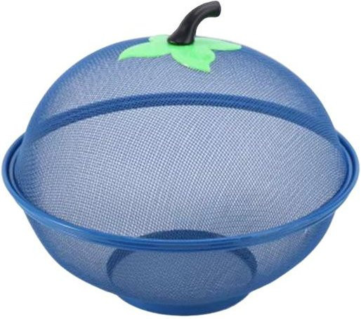 DYS Kitchen Obstschale und Gemüsekorb aus Metallgitter in Blau, Durchmesser: 24 cm - Bild 1