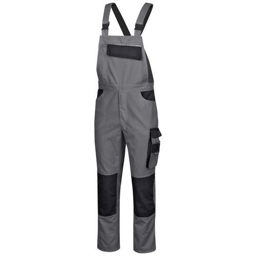 safety and more Latzhose EXTREME in Grau/Schwarz mit Reflexstreifen, Größe XXL, aus Polyester/Baumwolle - Bild 2