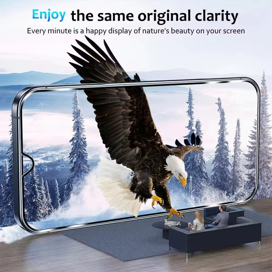 Set aus 3 bis 5 gehärteten Glas Displayschutzfolien für Xiaomi Redmi Note 15 14 14C 15R 14T K70 13 14 Pro 5G in Transparent mit voller Abdeckung und HD-Qualität - Bild 4