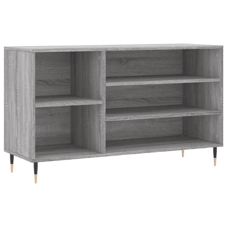 vidaXL Schuhregal in Grau Sonoma, B/T/H: 102 x 36 x 60 cm - Bild 2