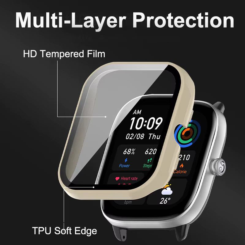 Xiaomi Uhrenzubehör PC-Gehäuse für Amazfit Bip 3, Schwarz - Bild 2