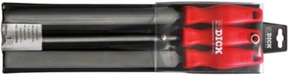 3-teiliges Feilen-Set mit Tasche, Länge: 250 mm, Hieb 1, flach und dick - Bild 2