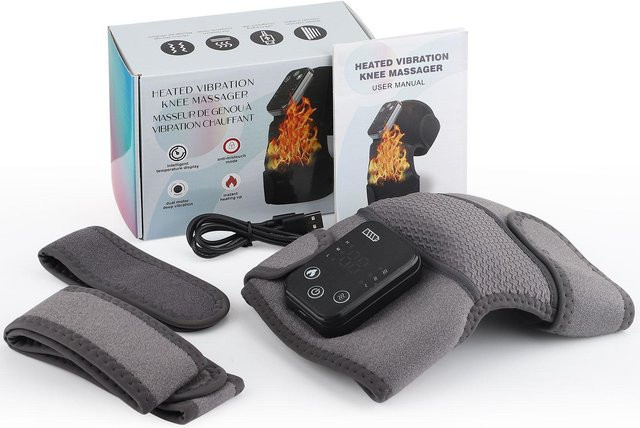 Binchi Health Technology 3-in-1 Thermische Massagegeräte für Schulter, Knie und Ellbogen mit Heizfunktion in Grau - Bild 1