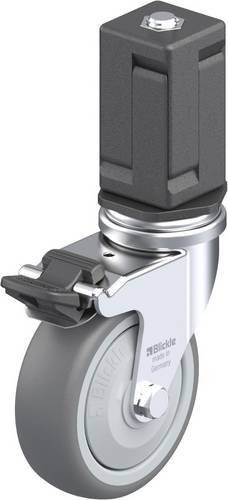 Blickle Lenkrolle LRA-TPA 75KF-FI-EV07 mit Feststeller, Farbe: Grau/Silber, Rad-Durchmesser: 75 mm, Tragfähigkeit: 75 kg - Bild 1