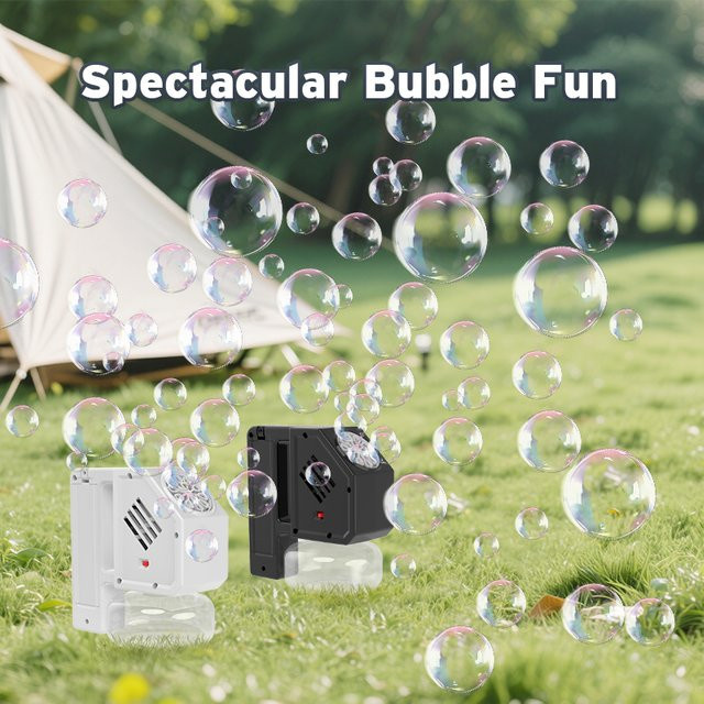 KNYYSECQ Seifenblasenmaschine, Outdoor-Spielzeug, Weiß - Bild 1