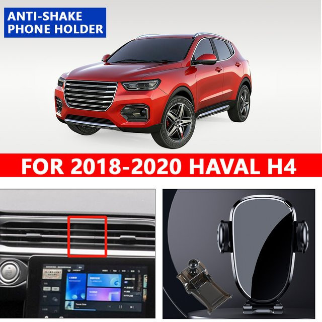Schwerkraft-Handyhalterung für Haval H4 (2018-2020) in Schwarz, drehbare GPS-Smartphone-Halterung für dein Fahrzeug - Bild 1