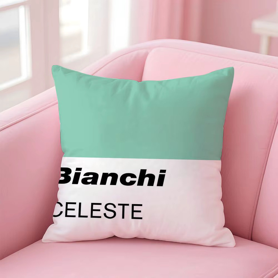 B-Bianchi Logo-Kissenbezug aus Plüsch in Weiß und Multicolour, quadratisch, Breite: 30 cm, Höhe: 30 cm, Tiefe: 30 cm - Bild 5