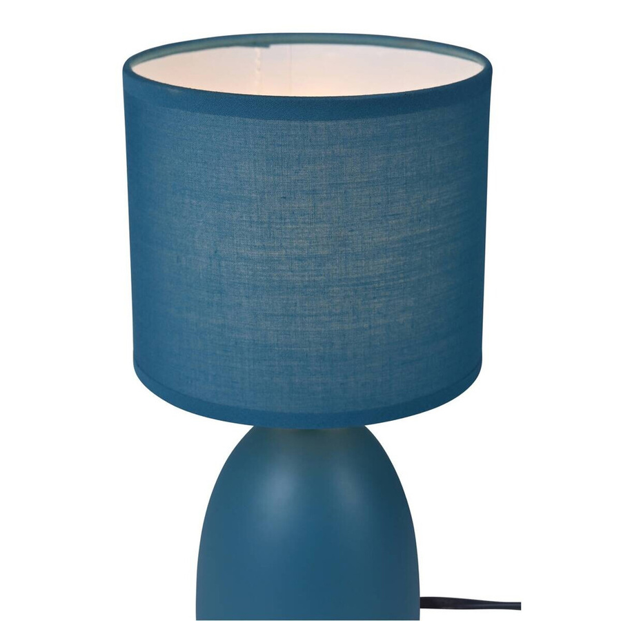 POCOline Tischleuchte Kushi aus Keramik in Blau mit E14 Fassung, B/T/H: 15 x 15 x 27 cm - Bild 2