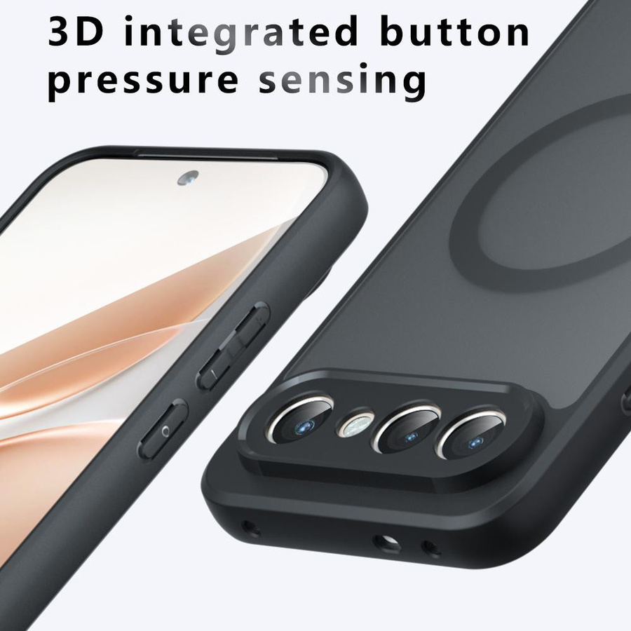 Stoßfeste Handyhülle für Vivo X300 FE 5G mit magnetischem kabellosem Ladecase in Schwarz oder Transparent - Bild 1