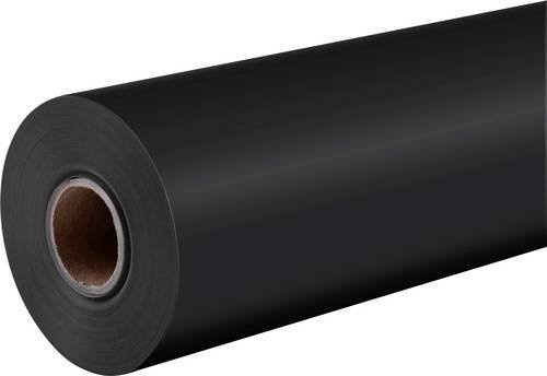 Loklik Vinyl Folie Mattschwarz permanent klebend Breite: 33 cm, Länge: 305 cm - Bild 1
