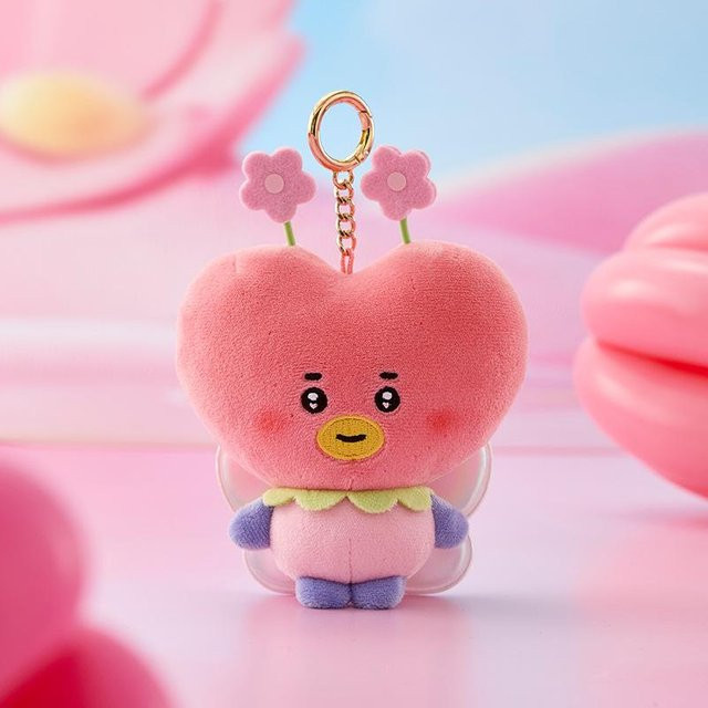 BT21 Plüsch Schlüsselanhänger, Pink, Unisex - Bild 1