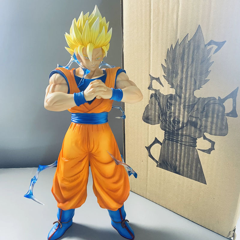 Bandai Dragon Ball Z Son Goku Super Saiyajin Figur, Farbe Orange, Höhe: 30 cm - Bild 3