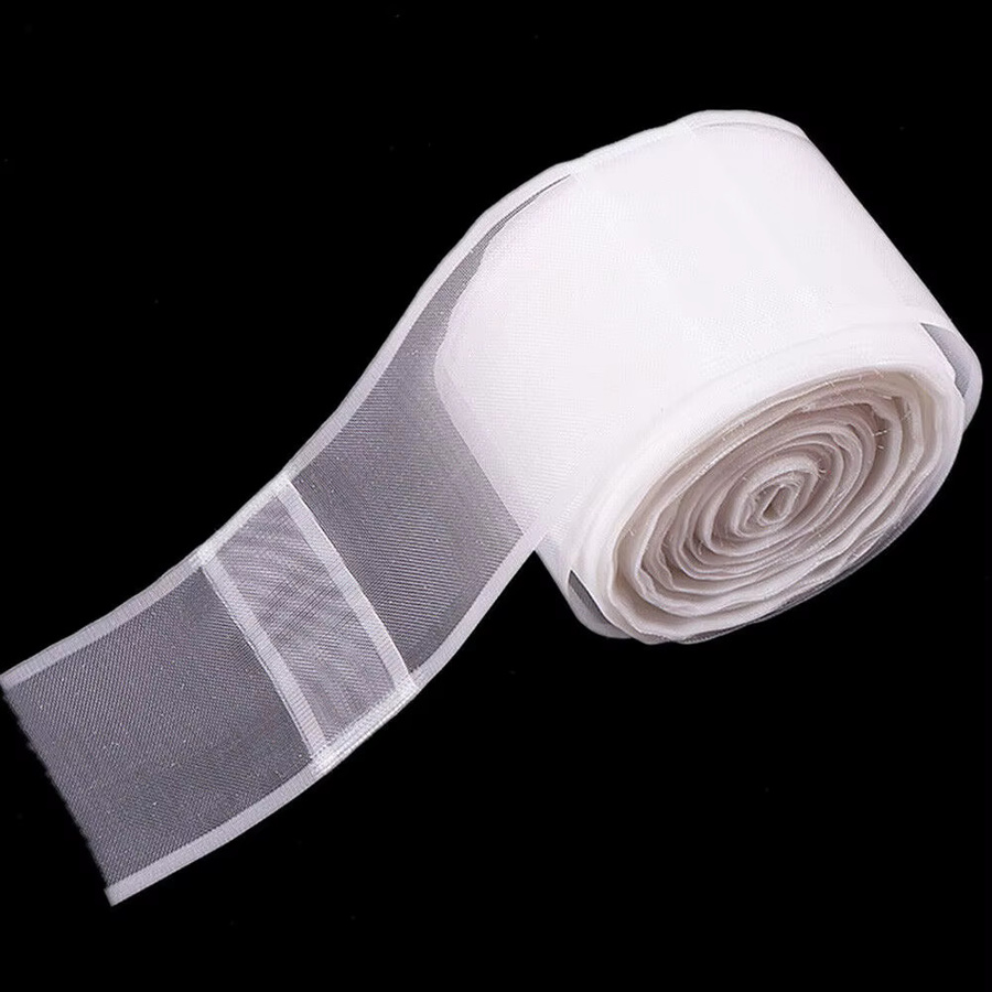 Transparentes Vorhang-Stangenband aus Nylon für Bleistiftfalten, 5 Meter - Bild 2