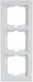 Busch-Jaeger 3-fach Rahmen Weißglas schraubenlos flush design - Bild 1