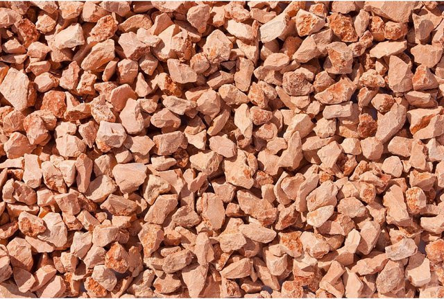Marmorsplitt Verona-Rot 16 - 25 mm als Dekostein für den Garten, 1000 kg Big-Bag - Bild 1