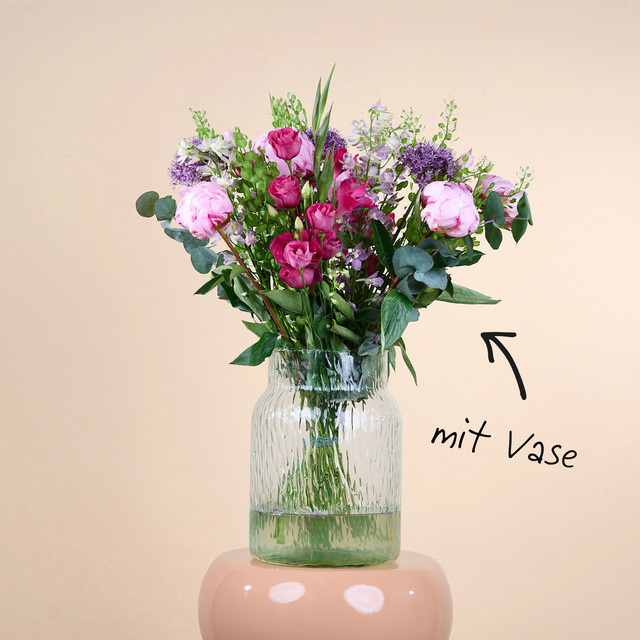 BLUME2000 Bouquet Blütenfreude mit Lieblings-Vase L multicolor - Bild 1