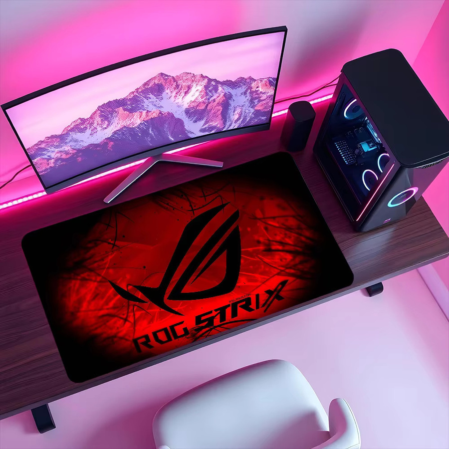 Asus ROG Lockedge Gaming-Mauspad in Rot, rutschfestes und verdicktes Schreibpad für PC und Büro - Bild 3