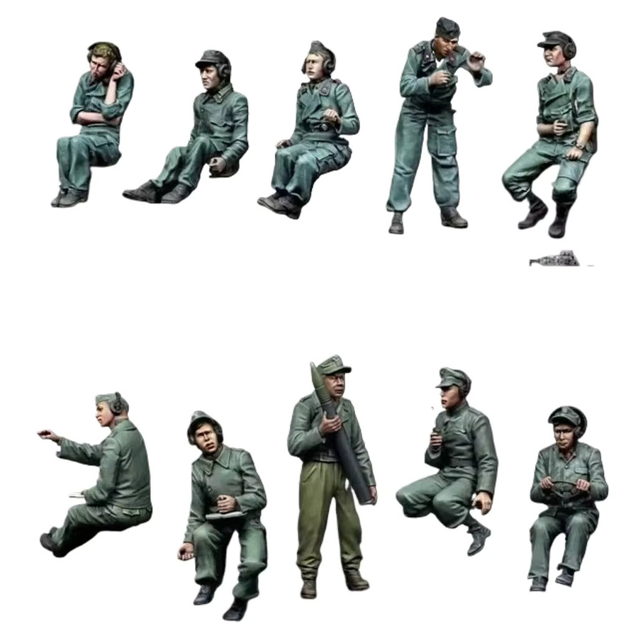 BAANFU Armored Panther Crew, Soldatenmodellbausatz, 10 Soldaten, Maßstab 1:35 - Bild 2