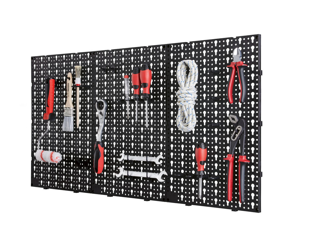 Parkside Werkzeug-Wandorganizer in Schwarz-Silber aus Kunststoff inklusive Montagematerial - Bild 2