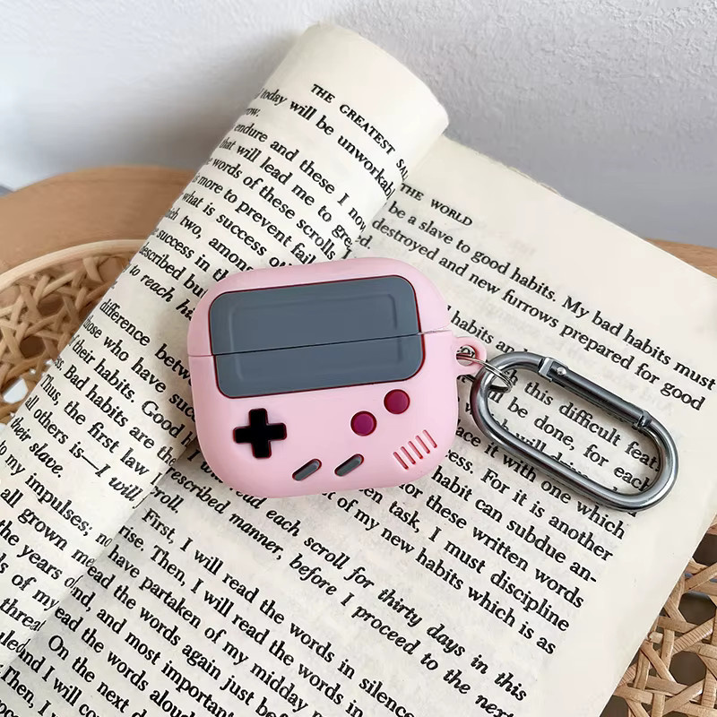 Schutzhülle im 3D Gamepad Gameboy Design für Apple AirPods Pro 2, AirPods 1, 2 und 3, Farbe: Schwarz - Bild 5
