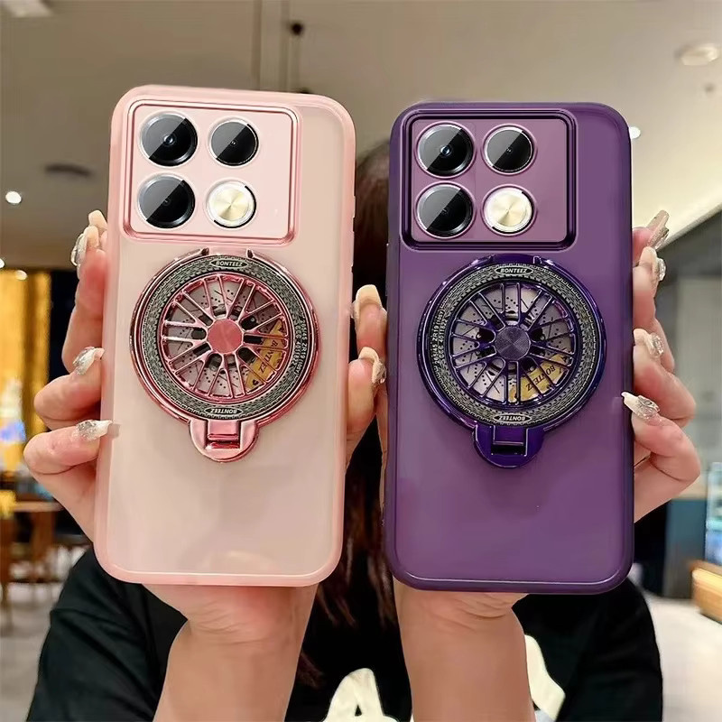 Motorola 3D-Kompass-Magnet-Hülle für Moto Edge 70 Fusion, 60, 50 Ultra Pro NEO und weitere Modelle in Pink - Bild 3