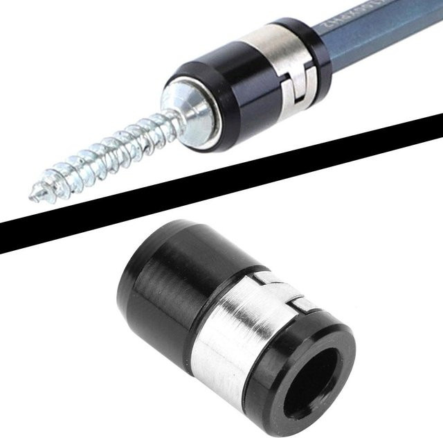 Fishine Magnetische Ringe für Schraubendreher-Bits, 5er-Set, Schwarz, Länge: 21 mm - Bild 1