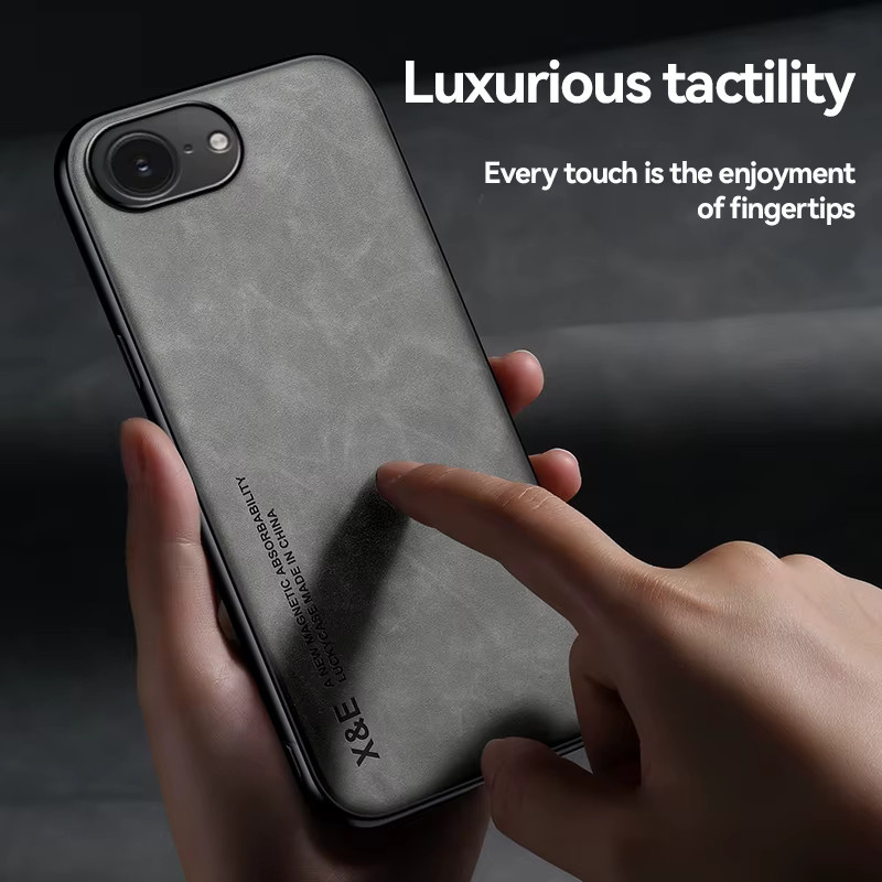 Luxus Schutzhülle mit Auto-Halterung für Apple iPhone 17, 16e, 16 Pro Max und 16 Plus in Grau - Bild 2