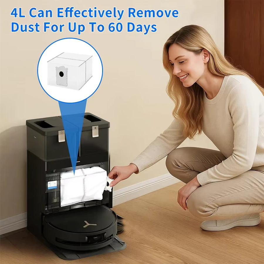 Ecovacs Staubbeutel in Weiß für Deebot X8 X9 PRO OMNI T50 PRO OMNI T50OMNI T50 MAX PRO OMNI T80 PRO OMNI T80OMNI Staubsauger - Bild 3