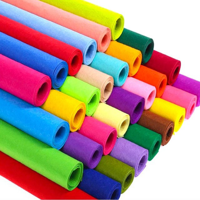 Hartfilz-Stoffblatt für DIY-Handwerk und Patchwork in verschiedenen Farben wie Pink und Multicolour - Bild 1