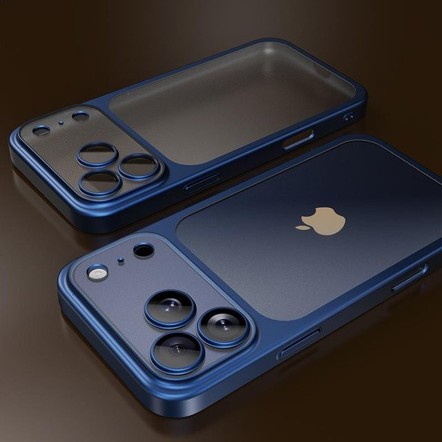 YULIN Handyhülle mit kosmischer Orange Beschichtung, matt und durchscheinend, passend für iPhone 11 bis iPhone 17 Pro Max Serie - Bild 1