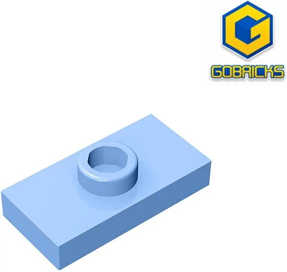 Gobricks GDS-803 Platte 1x2, Zubehör, Blau - Bild 1