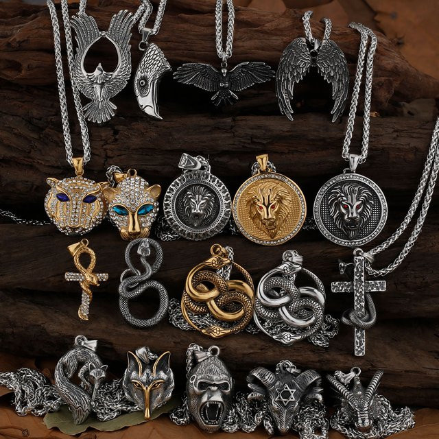 Halskette Edelstahl, Zirkonia, Silber, Unisex - Bild 1