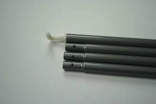 Floracord Schiebestock für Sonnensegel aus Metall in Grau, Länge: 127 cm - Bild 3