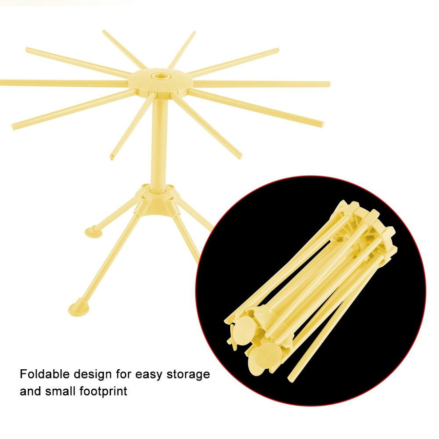 Faltbares Nudel-Trockengestell für Spaghetti und Pasta von mfySpace in Gelb - Bild 3