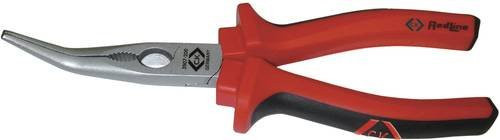 C.K Werkstatt Spitzzange T3907 45 Grad gebogen, 200 mm, Schwarz-Rot - Bild 1