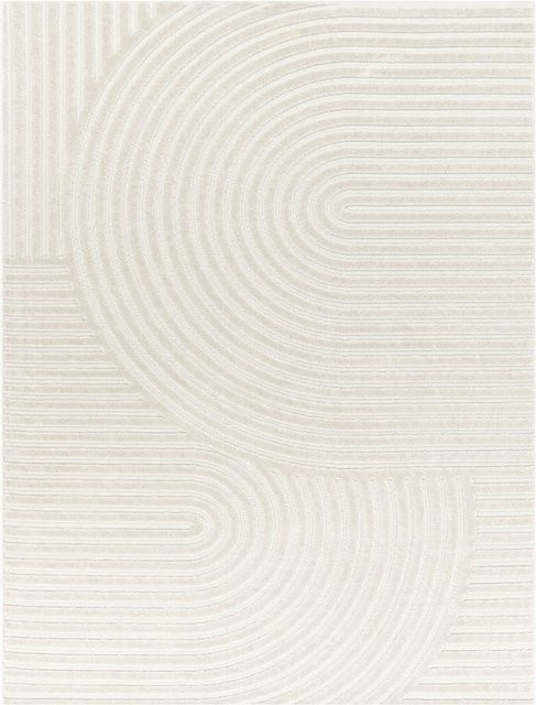 In- & Outdoor-Teppich Cotara in Creme mit geometrischem Muster, Breite: 60 cm, Länge: 100 cm - Bild 1