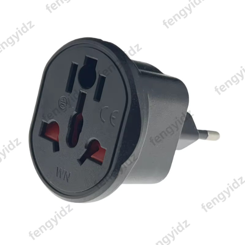 Fengyidz Universal Reiseadapter für Brasilien, 3-polig, Schwarz - Bild 2