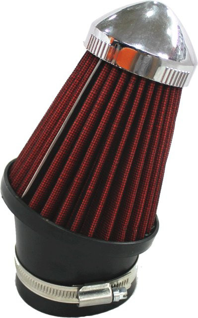 RIAYOOE Universal Auto High Flow Kaltluftfilter in Rot, 63 mm (2,5 Zoll), waschbarer Sport-Lufteinlassfilter - Bild 1