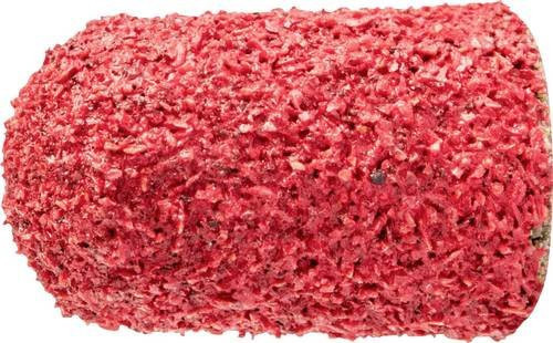 PFERD TOOLS POLICAP Schleifkappe PC Walzenrundform Keramikkorn in Rot für Edelstahl Durchmesser: 7 mm, Höhe: 13 mm, 50 Stück - Bild 1